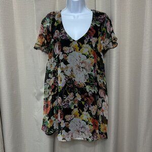 Show Me Your Mumu V-Neck Kylie Lined Mini Dress Women's Size XS Floral Print
